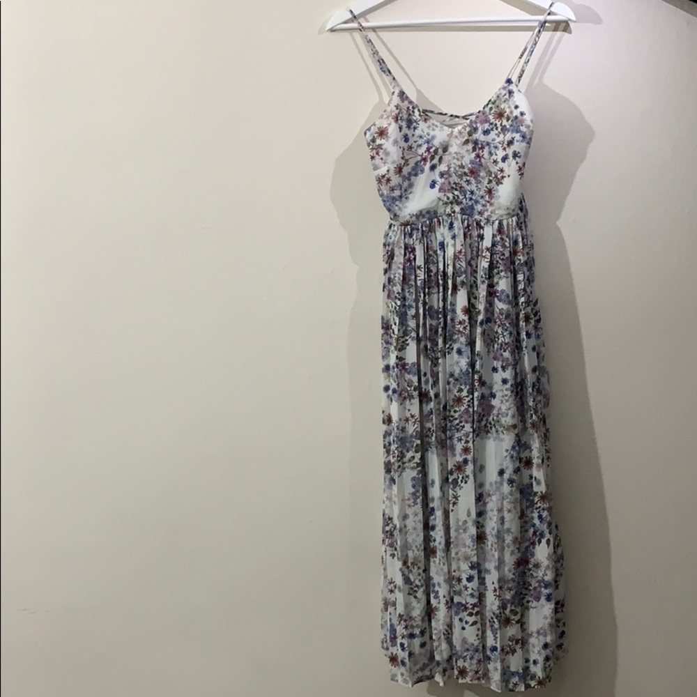 Pleated flowy dress